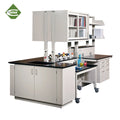 Cartmay Premium Metal Lab Bench Durable Adjustable for Hospital & School Scientific Use with Storage Options Available