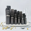 10ml 30ml Matte Black Glass Dropper Bottle with Clear Cap Stock Storage Essential Cuticle Oil Packaging Brown Amber Color