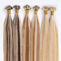 Wholesale Russian Mongolian Flat Tip Hair Extensions Vendors Keratin Tip 100% Human Hair Flat Extension Flat Tip Hair Extension