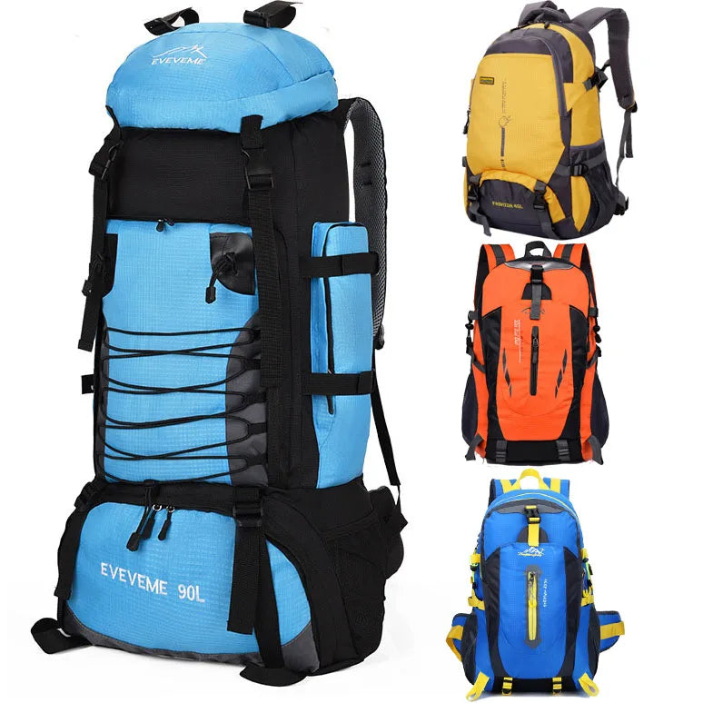 SP2468 Waterproof 80L Polyester Outdoor Camping Mountaineering Hiking Travel Backpack