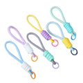 Colorful Woven Mobile CellPhone Case Lanyard Strap Chains Charm Pendant Accessories Wrist Anti Lost Keychain Rope Bag Hanging