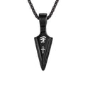 2022 New Spiritual Fashion Personality Black Irregular Amulet Pendant Cross Jewelry for Man and Boys