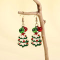 DY Unique Cross Border EU US Christmas Ear Hook Earrings Christmas Tree Earrings Wholesale