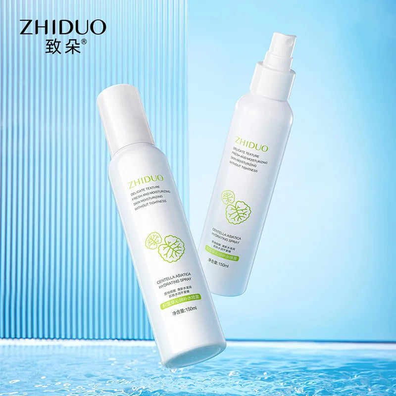 OEM ODM ZHIDUO Centella Asiatica Moisturizing Moisturizing Spray 150g Refreshing Moisturizing Makeup Spray Toner
