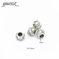 Antique Silver Color Big Hole Star Moon Beads Fit European Charm Jewelry Accessories DIY Findings R171