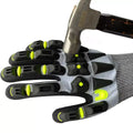 OEM TPR Heavy Duty Industrial High Anti Impact Cut Resistant Touch Screen Gloves
