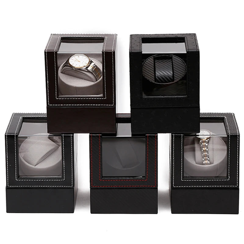 High-quality Leather Watch Box With Electronic Automatic Winding Device Luxury Watch Storage Box Watch Winder