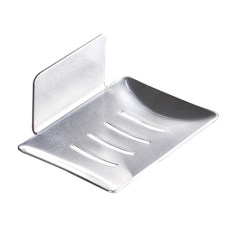 Wall Mounted Stainless Steel Shower Soap Dish Rustproof Bathroom Tray for Wet Areas