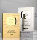 2025 Aluminum Tiktok Plaque Metal With UV Printing for Corporation Certificates Medal Youtube Play Button Award Plaque Medal