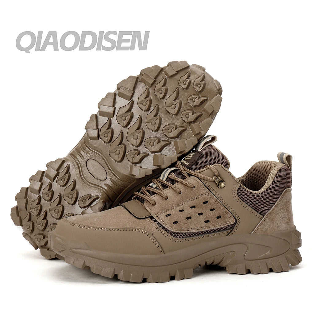 Light Fashion Safe Soft Anti-smashing Anti-stabbing Steel Head Wear-resistant Anti Sliding Acid Proof Safety Shoes for Men