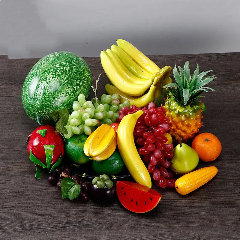 L06370 Wholesale Realistic Artificial Fruits and Vegetables Fake Plastic Fruit for Wedding Party Home Decoration