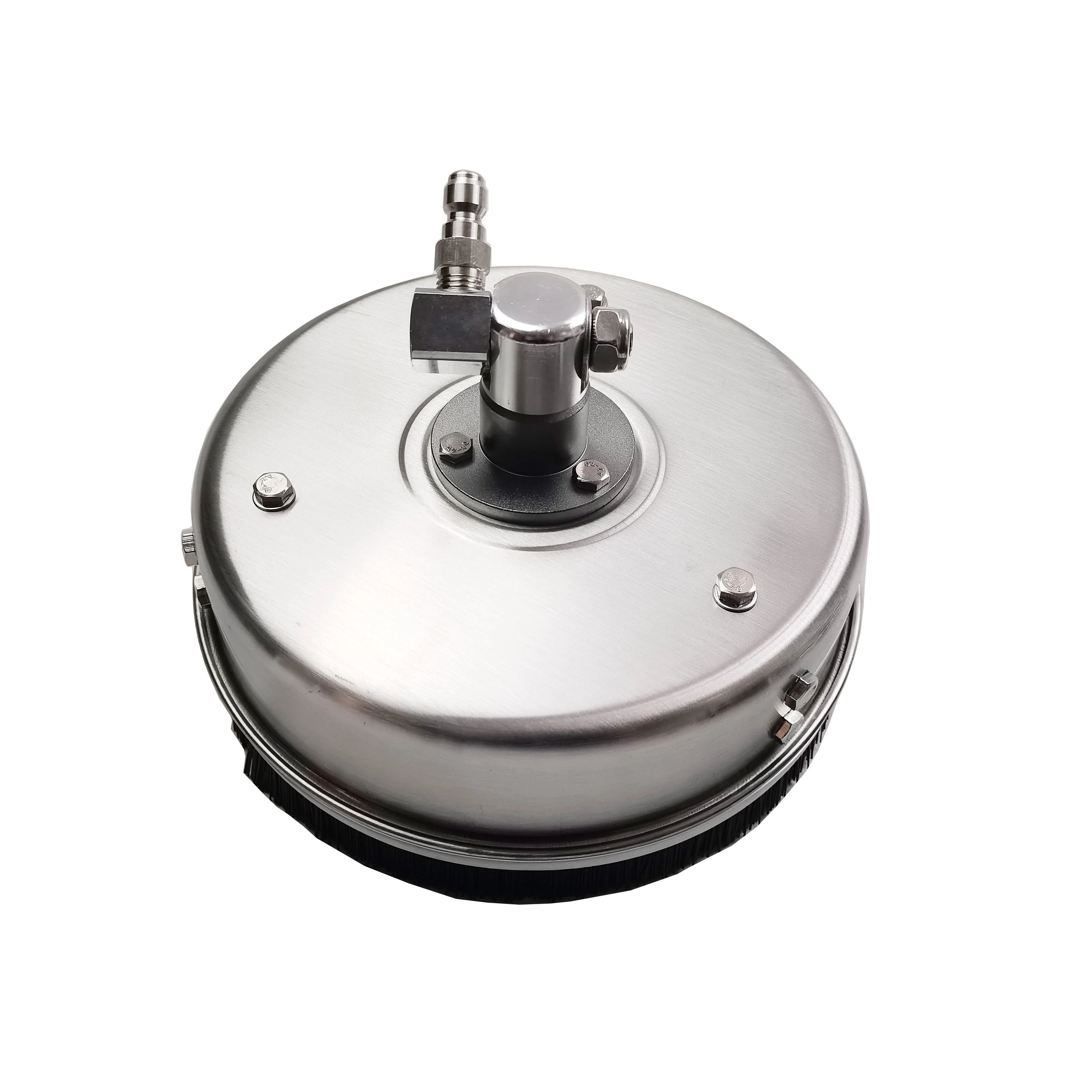 8" Stainless Steel Pressure Surface Cleaner with Plug Without Wheels