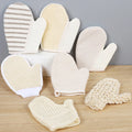 Hot Selling Natural Organic Cotton-Sisal-Jute Bath Glove Biodegradable Exfoliating Deep Cleaning Shower Scrubber Body Skin Brush