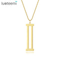 SP-LAM Latest Chain Link Woman Jewelry  Stainless Steel Hip Hop Pendant Fancy Design Jewelry Necklace