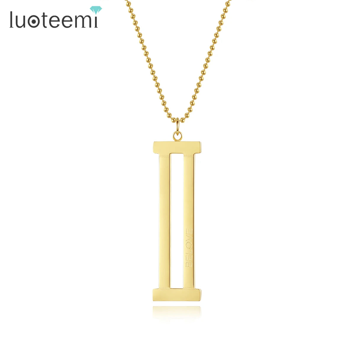SP-LAM Latest Chain Link Woman Jewelry  Stainless Steel Hip Hop Pendant Fancy Design Jewelry Necklace
