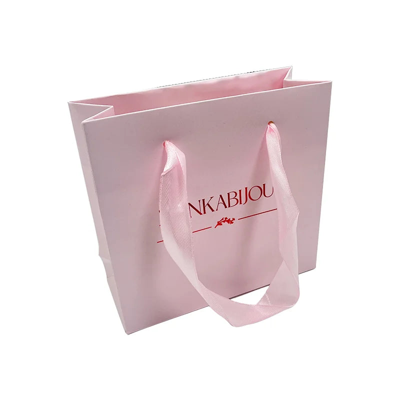 F J Y P Custom Printed Logo Shopping Paper Bags Luxury  Packaging Gift Carrier Bag
