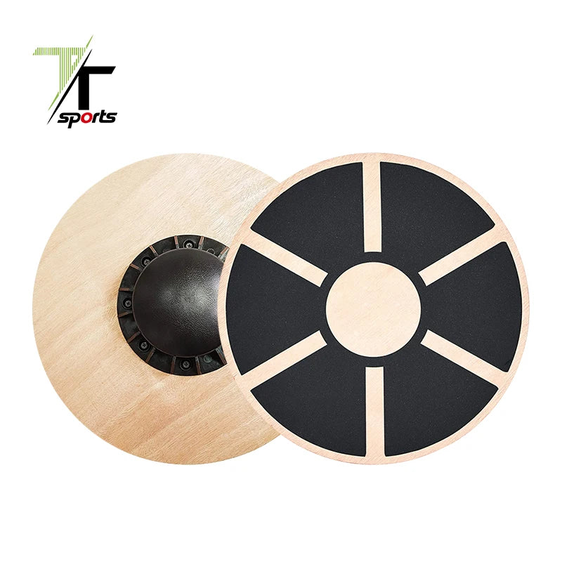 Wooden Balance Board Fitness Waist Yoga Twister Anti-skid Dance Wobble Borad Disc Pad Gym Home Training ABS Exercise Equipment