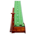 Indoor Outdoor Mini Golf Putting Mat  with Golf Ball Auto Return Track for Golf Trainer