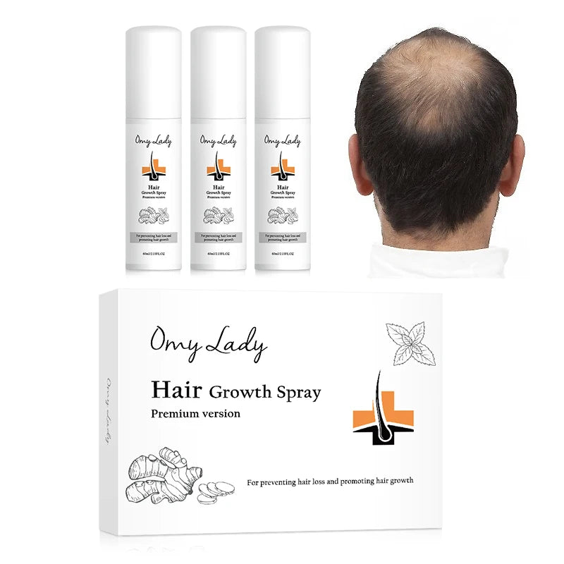 6 in 1 Fast Hair Growth Products Sample Omy Lady Magical Hair Roots Treatment for Bald Hair Growth
