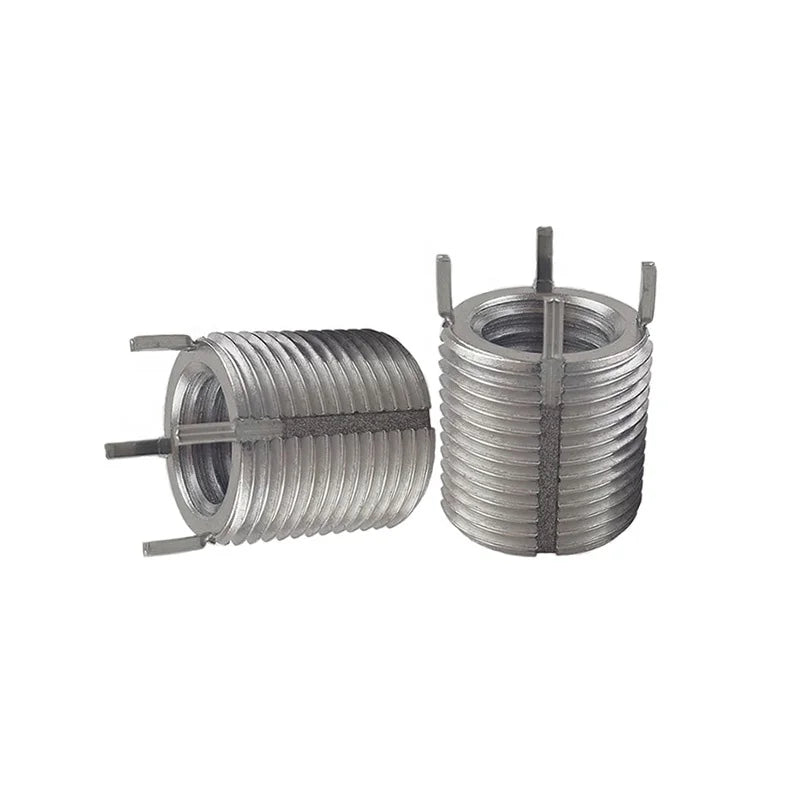 10-24 Inch Heavy Duty Stainless Steel Fully Threaded Spiral Spring Key Locking Insert Fasteners with 4 Key Pins