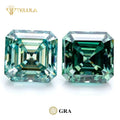 Wholesale Lab Grown Mossanite 6*6mm 1ct  Asscher Cut  VVS VS Clarity Loose Lab Moissanite Stone