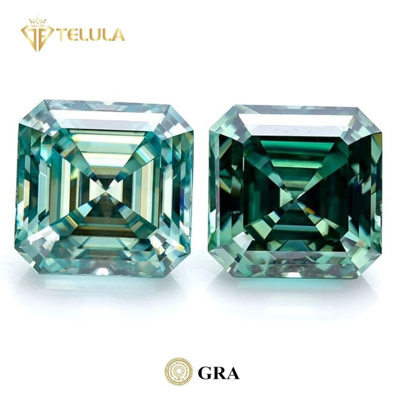 Wholesale Lab Grown Mossanite 6*6mm 1ct  Asscher Cut  VVS VS Clarity Loose Lab Moissanite Stone