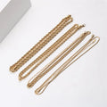 Summer Style 18k Gold Plated Necklace Stainless Steel Women Accessories Rope Chain Jewelry