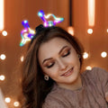 Christmas LED Dinosaurs Headband Light Glowing Headpiece Flashing Hair Hoop for Unisex Graduation Thanksgiving Battery Operated