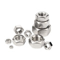 DIN934 DIN 934 Hexagon Nuts Stainless Steel SS304 A2-70 M3 M4 M5 M6 M8 M10 Hex Nuts
