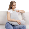 New Design Pillow Case Orthopedic Twist Flexible Round Roll Memory Foam Neck Pillow Travel Pillow for Office