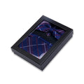 Men's Tie Set Gift Box With Bowtie Pocket Square Cufflinks Suits for Party Wedding Business Cravat Gold Neckties for Men Gifts