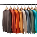 230 Gsm 17s 100% Cotton Men's Long Sleeve Unisex Basic Crew Neck Custom Blank Plain Men t Shirt T-shirts T-shirt