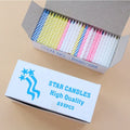 Multicolor Thread Candles Small White Boxed Spiral Small Candles Birthday Candles