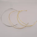 1.8mm  Double Wires Metal Headbands Plain Hair Hoops With Circles Ends for DIY Bridal Crowns Hair Accessories