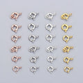 5mm 6mm Real 925 Sterling Silver Spring Clasp for Diy Bracelet Necklace Jewelry Making Kit