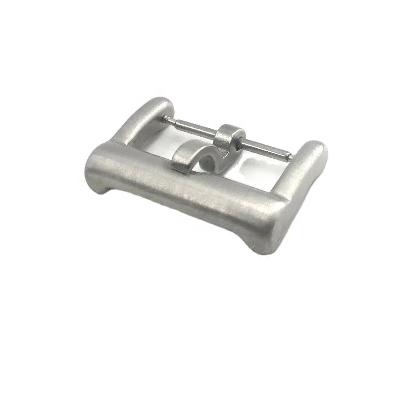 Watch Buckle Manufacturer 304 Stainless Steel Watch Buckle Brushed Clasp Size 12mm 14mm 20mm with 2.0mm Solid Tongue