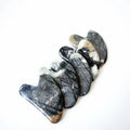 HY Home use Good souvenir healing stone guasha board Picasso Jasper heart guastone