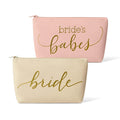 OEM PU Women Cosmetic Bag Portable Bride Gift Wash Storage Toiletry Zipper Pouch for Ladies
