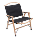 Outdoor Chair Wood Folding Camping Picnic Beach Deck Travel Canvas Picnic Chairs With Carry Bag