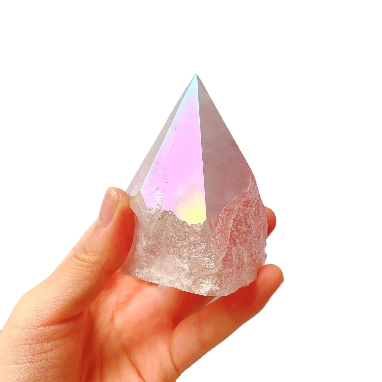 Wholesale High Quality Natural Angel Aura Rose Quartz Crystal Raw Rough Tower for Fengshui