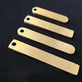Solid Brass Anti-Lost License Plate Keychain with Custom Laser Logo Blank Wholesale Customized Number Plate Name TagStamped