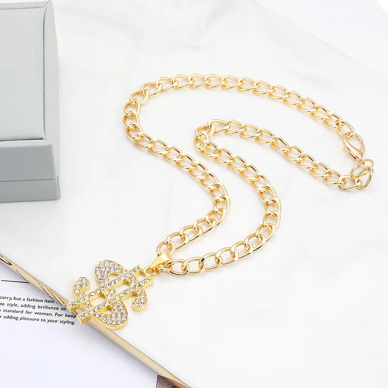 Wholesale Zinc Alloy 1 Dollar Sign Pet Dog Cat Necklace