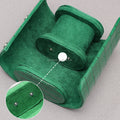 Factory Price Luxury Leather Jewelry Box Watch Box High Quality  Velvet Inside Popular Design Portable Watch Roller 2 Slot