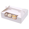 Wholesale  Cupcake Food Cake Pastry  Carton Box  Food Grade Transparent Cupcake Cake Box Packaging Boxes