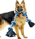 Heavy Duty Dog Rope Toys for Medium Large Dogs Tough Twisted Rope Toy with 5 Knots