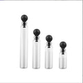 Portable 1ml 5ml Perfume Trial Sample Bottle Slim Transparent Glass Tube with Horsetail Cork for Face Cream and Eye Drops