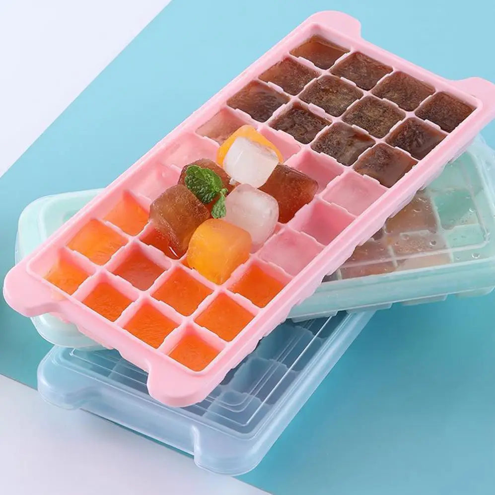 Silicone Ice Cube Eco-Friendly Ice Tray Small Fruits Mold Easy-Release Square Shape Ice Cube Trays Molds