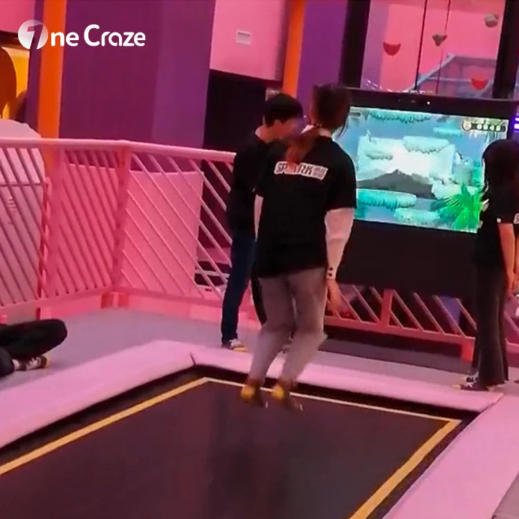 Hot Sell Interact Game 55 Inch System Sports Kinect Sensor Ar Sport Interactive Trampoline Games for Indoor Trampoline Park