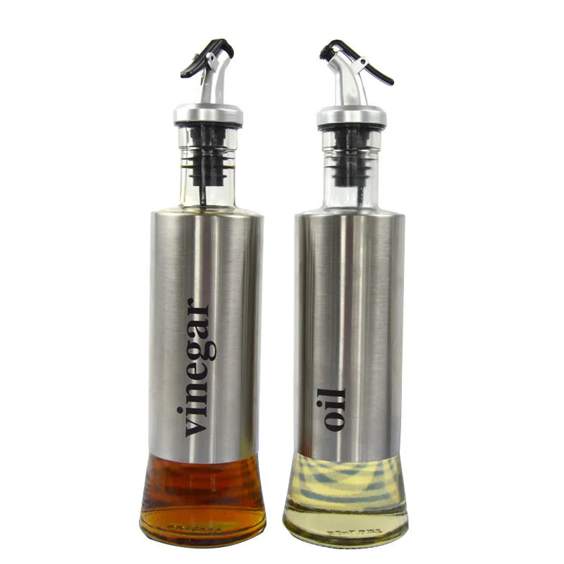 Oil Pot Creative Stainless Steel Seasoning Bottle Leak Proof Soy Sauce Dispensers Bottle Cheap Hot Sale Kitchen Glass 48pcs Fall