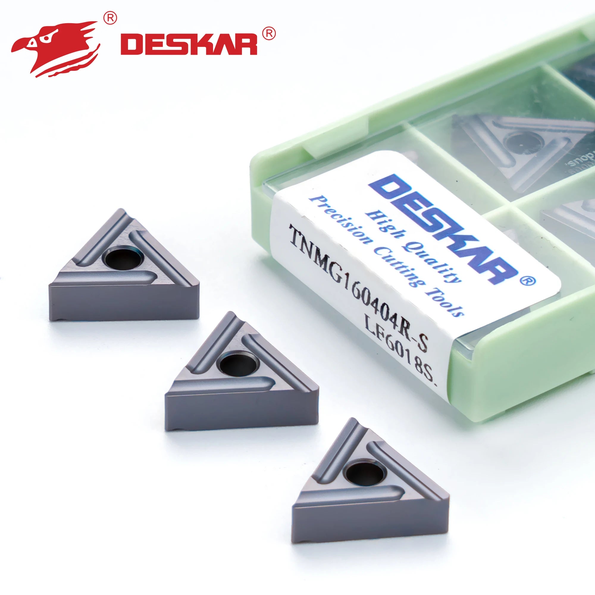 For DESKAR CNC Lathe Turning Tools TNMG160404L-S 160408R-S LF6018S Sharp Blade Carbide Inserts for Machining Cut OEM